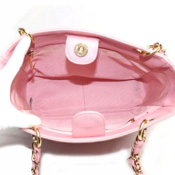 CHANEL Pink Caviar Leather Tote Bag - Picture 4 of 9